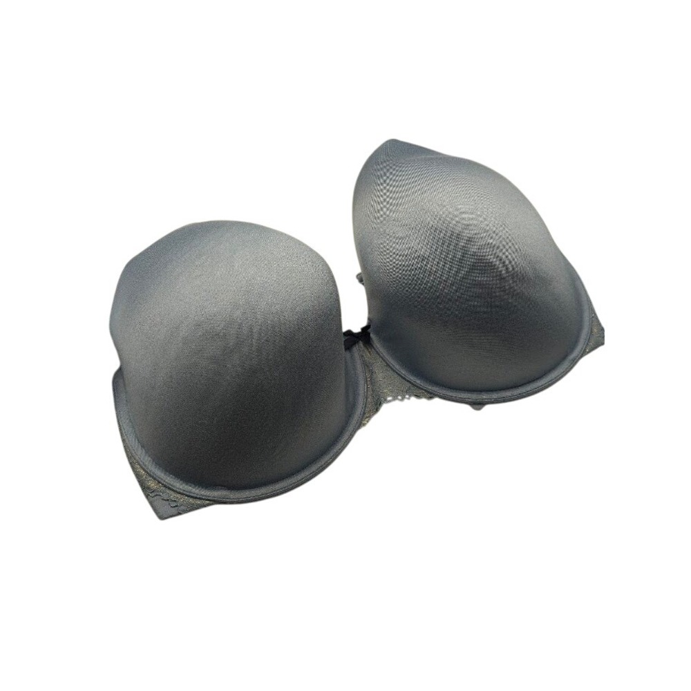 Cacique Lightly‎ Lined Full Coverage Blue Bra Size 42F Adjustable Comfortable